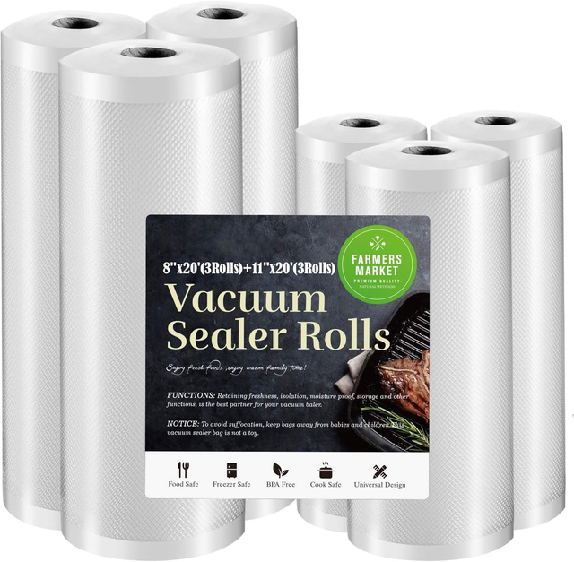 Food Grade Security Vacuum Seal Roll Bags with PA+PE Material for Sous Vide Cooking Sushi Pet Food Jelly Candy Packaging