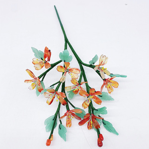 ช่อดอกไม้ดอกพลัมประดิษฐ์อาเกตธรรมชาติคุณภาพสูงพร้อมต้นโบตั๋น DIY สัมผัสจริงสําหรับงานแต่งงานที่บ้านและการตกแต่งโรงแรม - Product Image 5