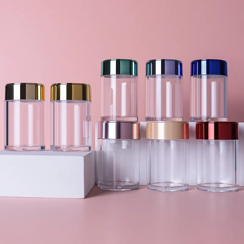 50Ml Huisdier Medische Plastic Fles Voor Pillen Clear Capsule Plastic Fles Met Kleur Lippen