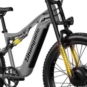 Bicicleta eléctrica Shengmilo S600 Dirt Bike de 2000w con motor dual, neumáticos gruesos de 26 pulgadas, nivel de impermeabilidad IP45 para adultos. - Product Image 4