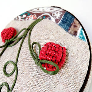 オリジナルの美的デザイン、手織りの2025年新作コットンリネン製ジッパー開閉式ハンドバッグ、女性用ショルダーバッグ、クロスボディバッグ、スマホバッグ - Product Image 3