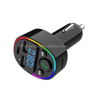Car Charger Earphone Call <b>USB</b> Port Type-C Car Charger Multi-function Transmitter Car <b>MP3</b> <b>Player</b> - Product Image 5