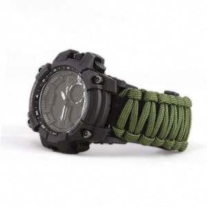 Free Sample <b>Outdoor</b> Mens Gift Waterproof Emergency 6-in-1 Camping Survival Paracord <b>Watch</b> - Product Image 4