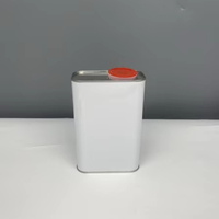 Bidon métallique en fer blanc de 1L à usage chimique, scellé à vis, pour emballage d'huile moteur, vente en gros, impression offset CMYK, directement de l'usine