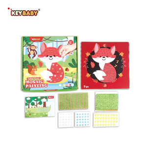 Livre de bricolage sur les animaux de la ferme pour enfants |   Autocollants personnalisés en strass Keybaby |   Kit d'activités artistiques autocollantes Jewel Shine - Product Image 1