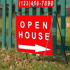Custom Yard Open House Sign Foldable Swing Metal a <b>Frame</b> Stand - Product Image 6