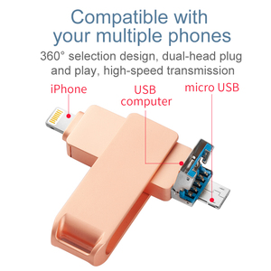 Otg Tipo C Micro Usb del Metallo di Memoria Flashdisk Stick3.0 <span class=keywords><strong>16Gb</strong></span> 32Gb 64Gb 128Gb <span class=keywords><strong>3</strong></span> In 1 penna Usb Flash Drive - Product Image 6