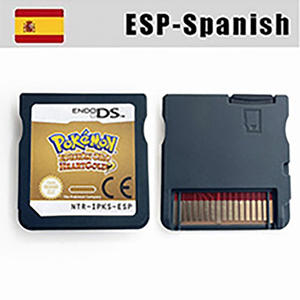 Cartucho de Juego ESP en <span class=keywords><strong>Español</strong></span> Pokémon Versión Negro Blanco 1 2 Oro HeartGold Plata SoulSilver Retro Nostalgia para DS 2DS <span class=keywords><strong>NDS</strong></span> - Product Image 3