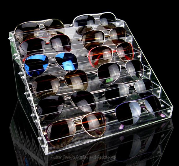 Clear Premium Acrylic 6 Slot Sunglasses
