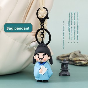Ciondolo Creativo a Forma di Poeta, Accessori per Gioielli Cartoon, Portachiavi Li Bai <span class=keywords><strong>Du</strong></span> <span class=keywords><strong>Fu</strong></span>, Ciondolo per Zaino, Piccolo Regalo per Studenti - Product Image 4