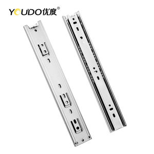 Corredores de cajón de extensión completa YOUDO de 3 pliegues, toboganes de 45mm, Canal telescópico, guías de cajón resistentes - Product Image 1