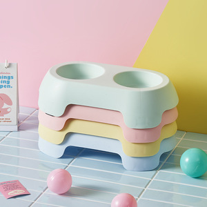 Bol double en acier inoxydable pour chiens et chats, plat d'alimentation antidérapant pour animaux de compagnie, grande capacité, forme arrondie - Product Image 3