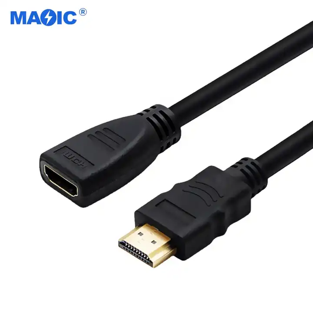 Wholesale Male to Female Video HDMI Cable1080P 4K 2.0 HDMI Cable Gold Plated 1.5m 2m 3m 5m  Extension HDMI Cable for PC