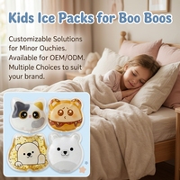 Compresse froide/chaude portable en gel PVC en forme d'animal, anti-fuite, pour les premiers secours, le soulagement de la fièvre, la thérapie et la rééducation