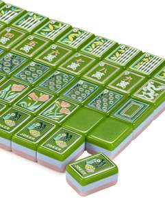 Juego de Mahjong Americano de Lujo, Moderno, Ecológico, Duradero, Plegable y Portátil, con Fichas Acrílicas de Diseño Personalizado en Color Rosa, para Amigos - Product Image 3