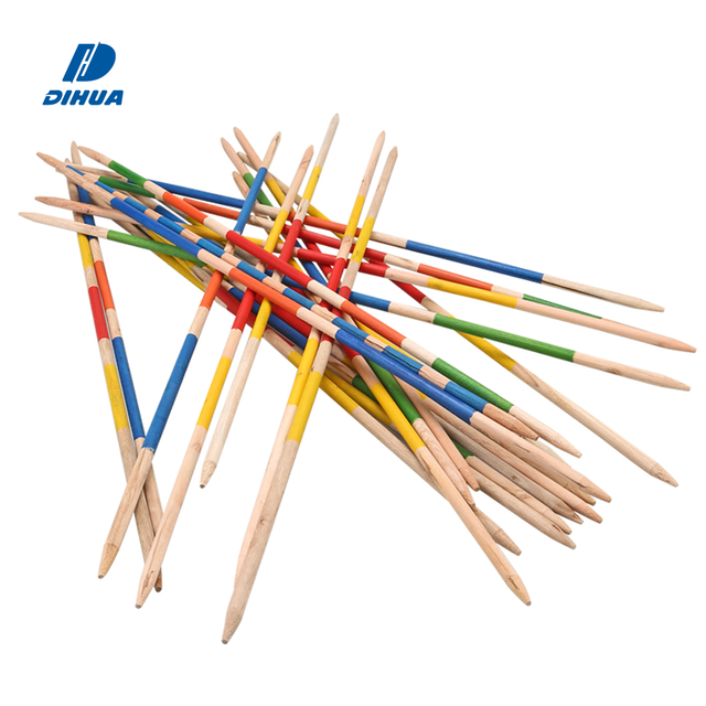 Outdoor Yard Game Pick up Sticks Set Wholesale Wooden Mikado Classic Pick up Sticks Set Multiplayer Family Game Sports Toy