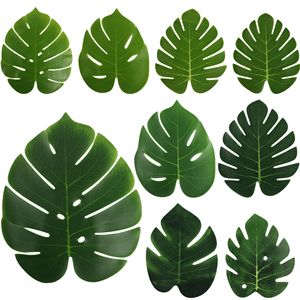 Feuilles de Monstera artificielles, décoration de plantes, fleurs en soie, accessoires de table, décoration de la maison, respectueux de l'environnement, 33cm - Product Image 5