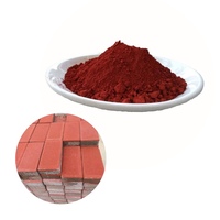 Oxyde de fer rouge 130 ciment couleur brique avec fer rouge peinture sol asphalte avec poudre rouge de fer inorganique