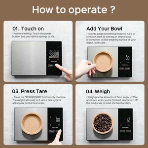 Kundenspezifische Digitale Elektrische Lebensmittel-Küchenwaage aus Edelstahl für den Großhandel, 5 kg, 1 g Genauigkeit - Product Image 5