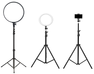 Trípode <span class=keywords><strong>de</strong></span> luz <span class=keywords><strong>de</strong></span> anillo <span class=keywords><strong>de</strong></span> video <span class=keywords><strong>profesional</strong></span> en vivo para fotografía con micrófono incorporado - Product Image 3