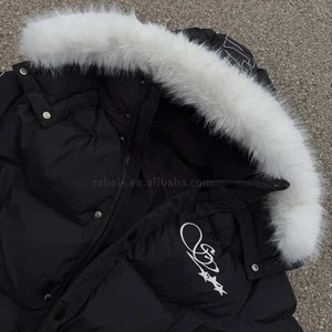 Giacca Invernale Termica Pesante Antivento <span class=keywords><strong>con</strong></span> Ricamo Personalizzato dal Produttore, Cappotto Caldo Imbottito <span class=keywords><strong>con</strong></span> Collo in Pelliccia per <span class=keywords><strong>Uomo</strong></span> - Product Image 4