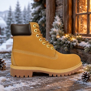 Chaussures d'hiver de luxe au design américain personnalisé avec logo 2026, baskets noires et marron, bottes Timberlanding pour hommes - Product Image 3