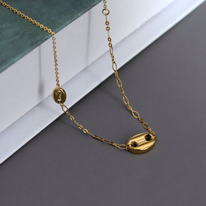 Collar de Cadena de Nariz de Cerdo de Acero Inoxidable 316 Resistente al Agua y al Deslustre, Chapado en Oro de 14k y 18k, Joyería de Moda para Mujer - Product Image 2