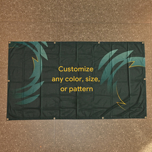 Drapeau promotionnel extérieur personnalisé YF 90x150cm 100% polyester avec logo imprimé en sérigraphie, imperméable et durable - Product Image 2