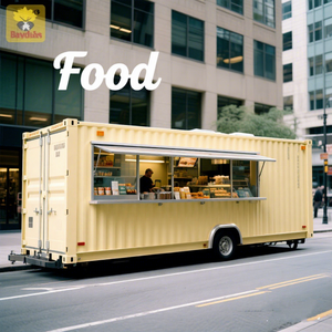 Nuevo Diseño de Cafetería Móvil de Acero de Lujo Moderna en Contenedor para Uso en Exteriores y Comida Rápida - Product Image 1