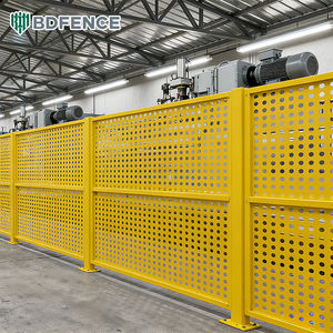 이동식 천공 메쉬 펜스 - 기계 및 인력 보호를 위한 부식 방지 작업장 안전 장벽 - Product Image 5