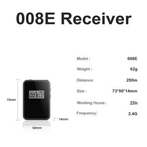 Système de guide audio sans fil Yingmi, guide audio numérique, fréquence 2,4G, garantie de 2 ans, certifié CE, modèle 008E pour usine - Product Image 5