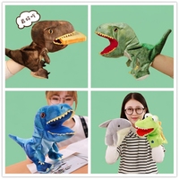 Marionnette dinosaure en peluche mignonne, jeu parent-enfant, marionnette-gant Tyrannosaurus Rex pour Halloween, pour le plaisir et l'éducation