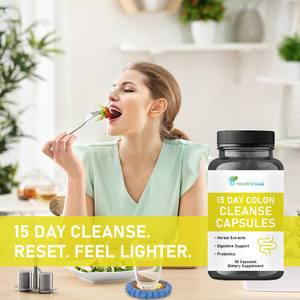 Cápsulas de Limpieza de Colon de 15 Días de Marca Privada con Gel de Hoja de Aloe Vera, Apoya los Niveles de Energía, Cápsulas de Limpieza de Colon con Polvo de Linaza - Product Image 5