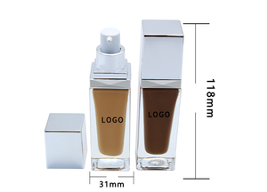 14 colori argento quadrato trasparente tubo di fondazione private label <span class=keywords><strong>copertura</strong></span> completa fondotinta liquido impermeabile e opaco - Product Image 3