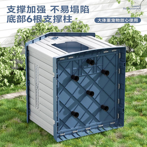 Casa para Perros de Exterior para Perros Medianos, Impermeable, para las Cuatro Estaciones, Tipo Villa, Cama Rectangular para Mascotas - Product Image 3