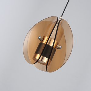 Lampada a Sospensione LED Moderna a Testa Singola, Illuminazione Interna in Alluminio e Acrilico, Dimensioni Ridotte, 3000K/4000K/6000K, CRI 90, Protezione per gli Occhi - Product Image 3
