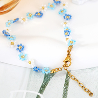 FY Mode Bijoux Bracelets Boho À La Main Amitié Miyuki Perles De Rocaille Soleil Fleur Marguerite Perlé Tressé Surfeur Cheville Bracelets