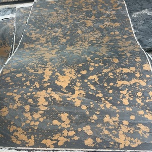 Feuille de placage flexible en pierre d'ardoise TSF noir et bleu brillant d'Inde Décor moderne - Product Image 2