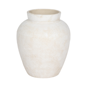 Vase décoratif rond texturé en terre cuite pour la maison, le salon, le bureau ou comme centre de table - Product Image 1
