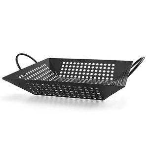 Hot Selling Barbecue Accessories Bbq Tray Carbon Steel Grill <strong>Oven</strong> Tray Bbq Wire Mesh Bbq Serving Trayfor Vegetable Grilling - Product Image 1