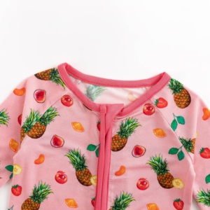 ミオジング ダブルジッパー 新生児用 竹繊維スパンデックス パジャマ 幼児用 カスタム漫画プリント スリーパー ユニセックス ロンパース 春物 - Product Image 6