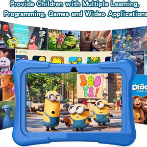 New 7inch Pink <b>Tablet</b> Silicone Case Ethernet Wi-Fi Quad Core Business Professional Use Android 14 <b>Tablet</b> for Education Kids - Product Image 4