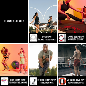Corde à sauter segmentée personnalisable avec poignée souple perlée pour exercices de fitness - Product Image 4