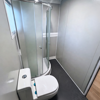 Maison conteneur pliable de 20 pieds, préfabriquée, portable, pour le logement des employés de bureau, le camping ou comme villa.