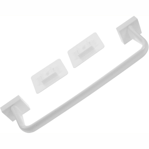 Household Double Tier Modern Eco-Friendly Towel Rack Plastic Wall-mounted <b>Hook</b>-Type Simple Bathroom <b>Shelf</b> - Product Image 1