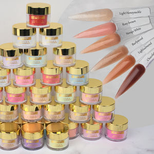 Juego de polvo acrílico de 10 colores populares calientes 3 en 1 polvo de <span class=keywords><strong>uñas</strong></span> de polímero acrílico profesional <span class=keywords><strong>con</strong></span> <span class=keywords><strong>brillo</strong></span> No se necesita lámpara de <span class=keywords><strong>uñas</strong></span> - Product Image 1