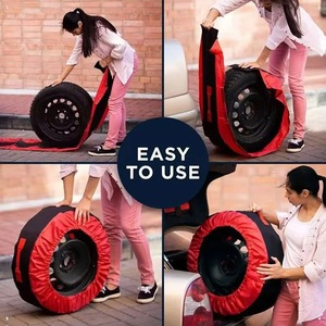 Muestra gratuita de fábrica: Fundas universales para neumáticos, protector de ruedas de vinilo resistente para camiones, SUV, remolques, caravanas, cubiertas para ruedas de RV - Product Image 6