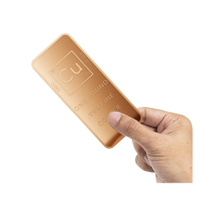 Barre d'investissement en cuivre pur <span class=keywords><strong>999</strong></span>, lingot de cuivre pour collection et cadeau - Product Image 1