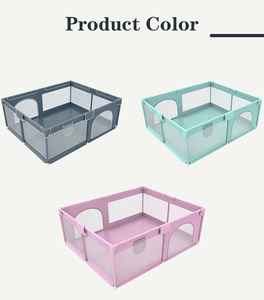 Parc pour bébé pliable en plastique de grande taille, clôture de sécurité carrée pour enfants avec jouets, facile à ranger, marque Vista - Product Image 2