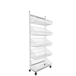 מתלה שבב תפוחי אדמה סופרמרקט עם מדפים רשת שחורה מדפים עבור חנות קמעונאית - Product Image 3